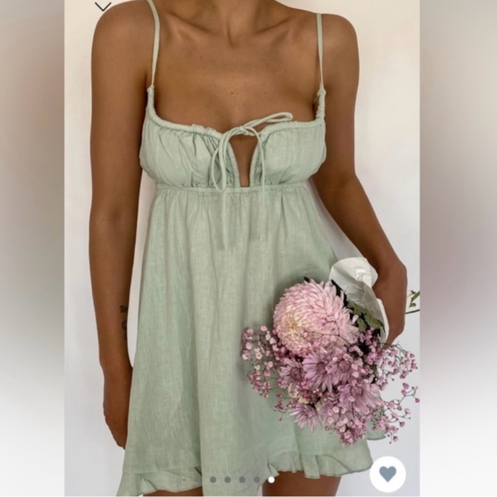 Princess Polly Sage Green Mini Dress